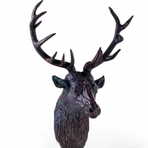 MG Stag Head - Matt Black