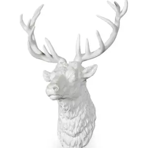MG Stag Head - White