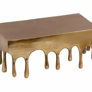 MG Gold "Dali" Drip Small Rectangular Aluminium Wall Shelf