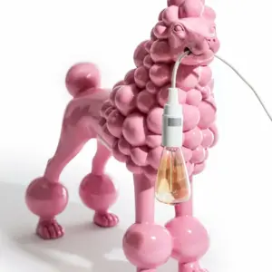 MG Pink Dog Desk Lamp