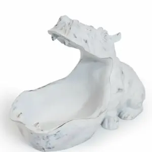 MG White Hippo Bowl
