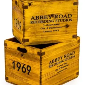 MG Wooden "Abbey Road" LP Record Storage Box - Large