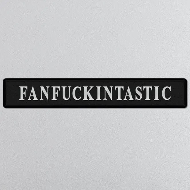 "FANFUCKINTASTIC" Black/Silver