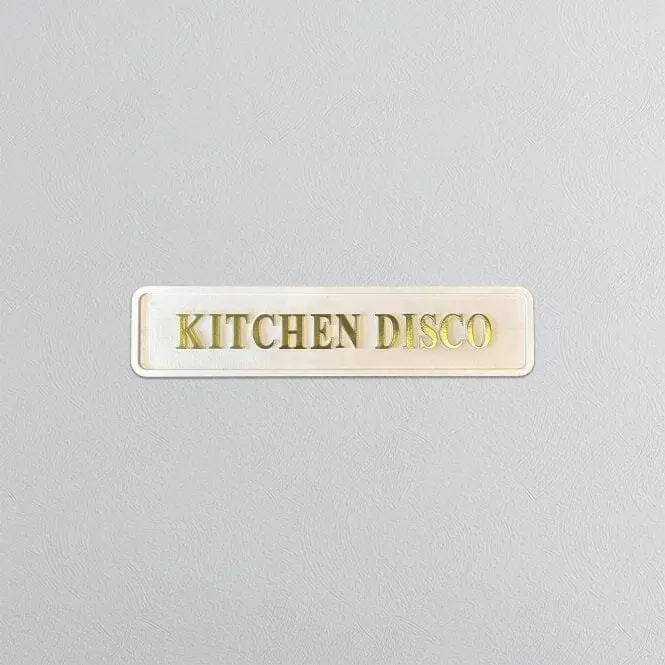 "KITCHEN DISCO" White/Gold