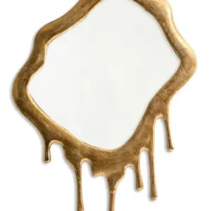 MG Extra Large Gold "Dali" Drip Aluminium Wall Mirror