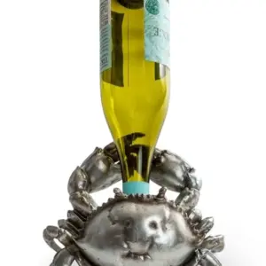 MG Silver Thirsty Crab Wine Bottle Holder