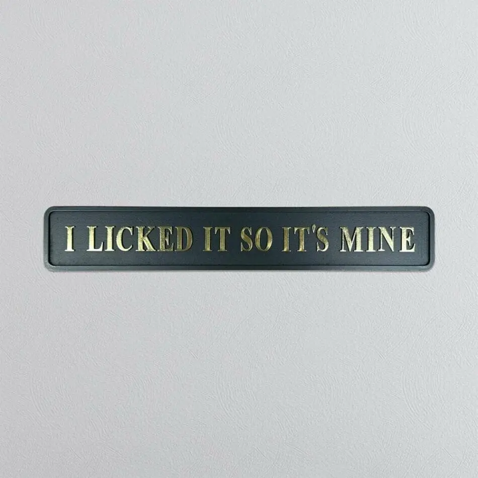 "I LICKED IT" Black/Gold