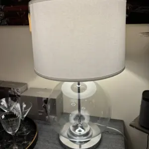 CH Glass ball lamp with white shade