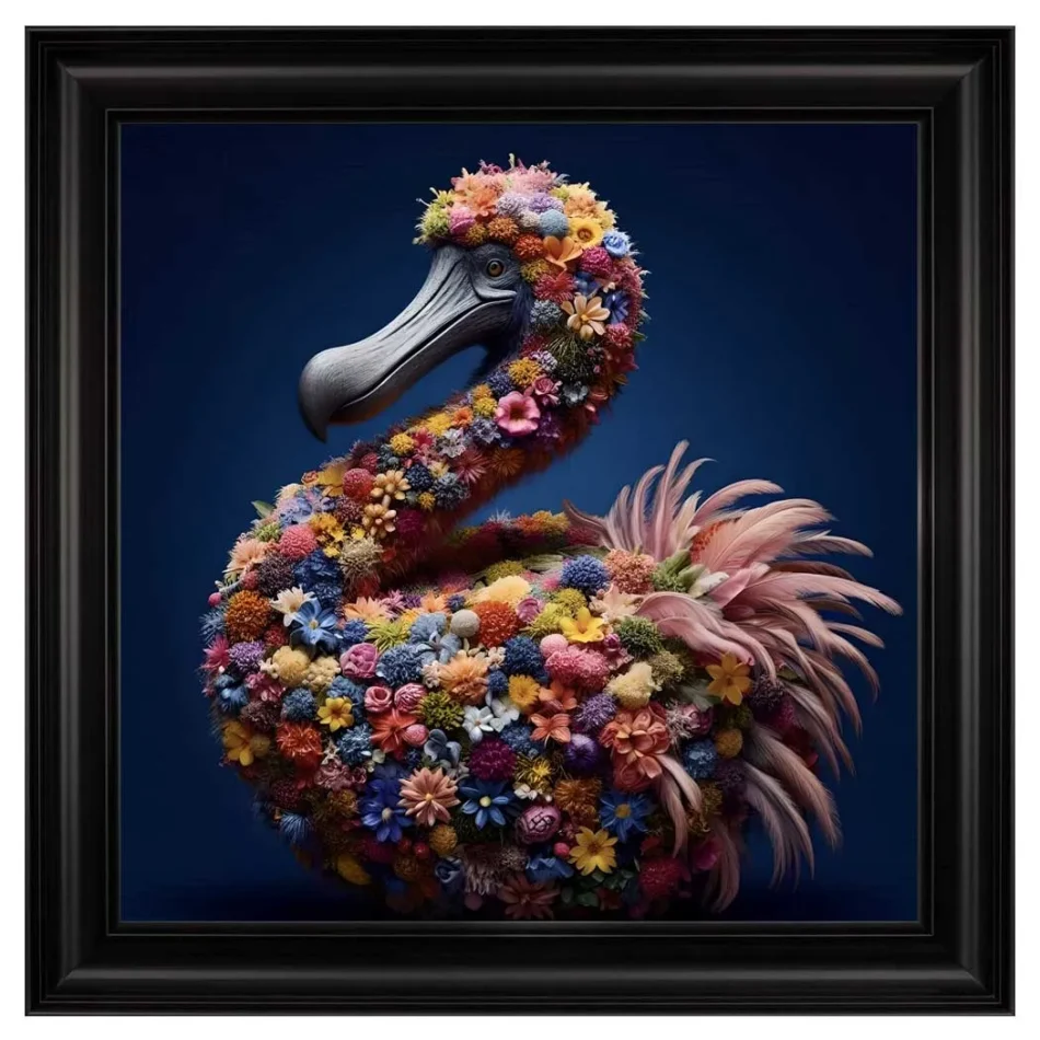 FG Velvet Dandelion Dodo Framed Artwork - 55cm