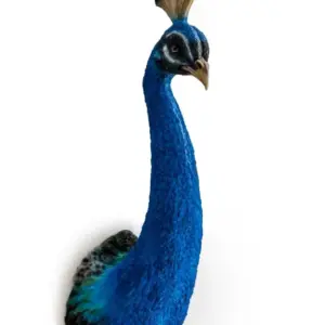 MG Peacock Head Wall Figure