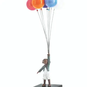 AI David McGlynn - Girl with Balloons (Joyful)