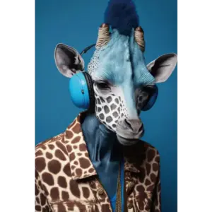 DU Giraffe DJ Wall Art