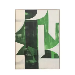 GD Emerald Abstract Framed Canvas
