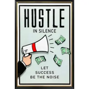 WW 'Hustle' - Framed Artwork - 60cm x 90cm