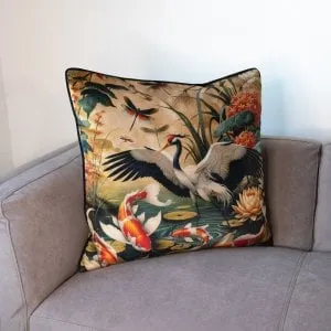 HE Luxury Cushion - Orient Bird