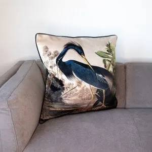 HE Luxury Cushion - Louisiana Heron
