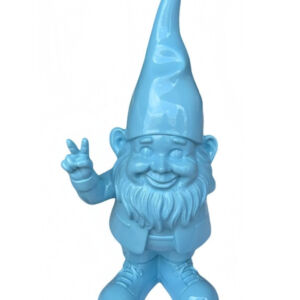 MG Medium Bright Blue "Peace" Gnome Figure