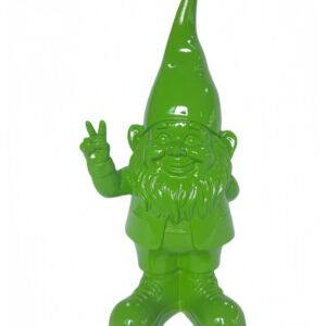 MG Medium Bright Green "Peace" Gnome Figure