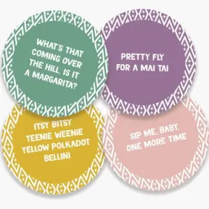 US Cocktail Coasters (Set of 4) - Volume 1