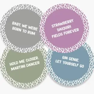 US Cocktail Coasters (Set of 4) - Volume 2