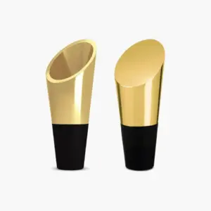 US Heavyweight Wine Pourer and Stopper - Gold