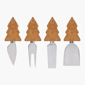 US Woodland Cheese Knife Set - Natural