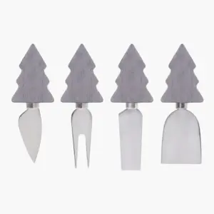 US Woodland Cheese Knife Set - Grey