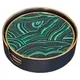 FG Laurence Llewelyn-Bowen Malachite Circular Coaster Set