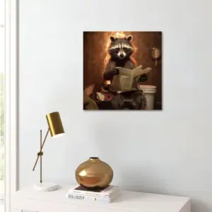 DU Glass Art 30cm - Racoon