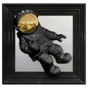 FG Spaceman 3D Framed Artwork - Black
