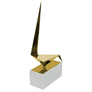 FG Long Tailed Tit on Medium Marble Plinth