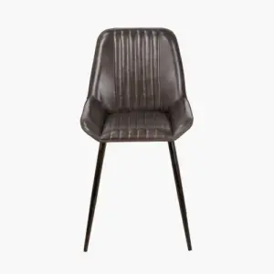 PL Peppercorn Leather Dining Chair