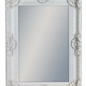 MG White Rectangular Classic Mirror
