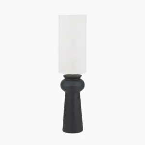 PL Sloane Black Contemporary Ceramic Floor Lamp