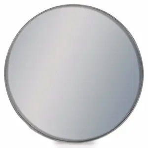 MG Medium Round Silver Framed Arden Wall Mirror