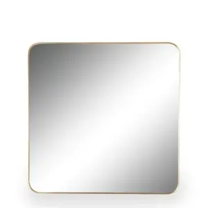MG Large Square Gold Framed Arden Wall Mirror