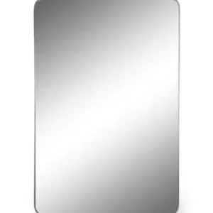 MG Large Rectangular Silver Framed Arden Wall Mirror
