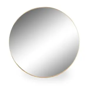 MG Large Round Gold Framed Arden Wall Mirror