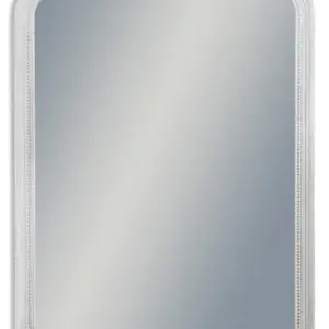 MG French Grey Beaded Portrait Wall Mirror