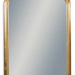 MG Antique Gold Beaded Portrait Wall Mirror