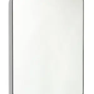 MG Extra Large Rectangular Matt Black Steel Framed Mirror