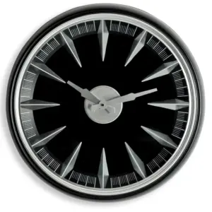MG Black & Silver California Wall Clock