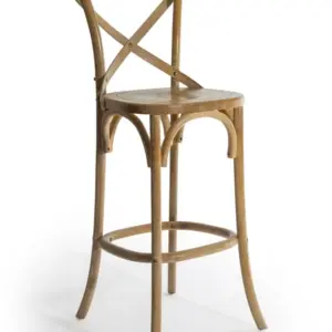 MG Reclaimed Elm Cross-Back Bar Stool