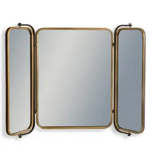 MG Industrial Large 3 Fold Wall Mirror