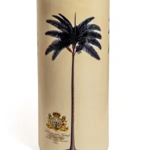 MG Ceramic Lithograph Palm Tree w/ Royal Seal Umbrella Stand