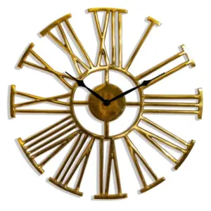 MG Antique Brass Numerals Clock