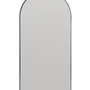 MG Extra Large Arch Black Metal Flare-Framed Broadway Wall Mirror