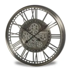 MG Brushed Antique Silver Kensington Wall Clock