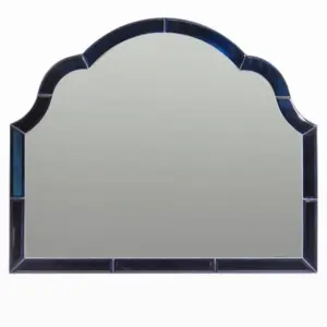MG Overmantle Blue "Venus" Glass-Framed Wall Mirror