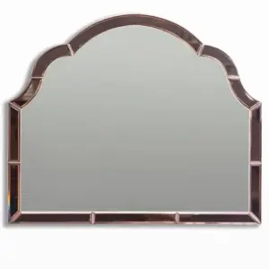 MG Overmantle Pink "Venus" Glass-Framed Wall Mirror